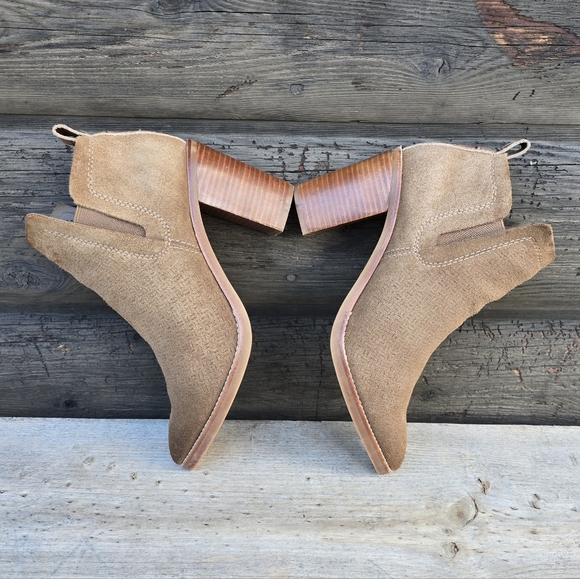 Dolce Vita Sirano Western Boho Suede Block Heel Bootie 9.5M - Picture 10 of 15